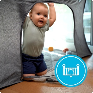 Kidnort Snoen ogradica za bebe black - Img 10