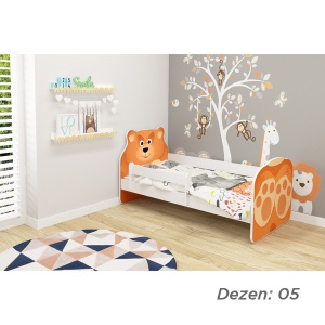 KREVET ZA DECU ANIMALS 160X80 CM WHITE ACMA VII 05