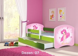Krevet za decu Green sa fiokom 180x80 acma 2 07
