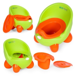 Noša za decu sa uklonivim umetkom i neklizajućim nogicama, zelena, ECOTOYS - Img 2