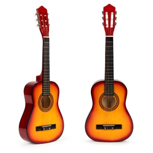 Velika klasična drvena gitara za decu sa 6 žica – ECOTOYS - Img 9