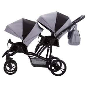 BEBETTO 42 PRO KOLICA ZA BLIZANCE SET 2U1 CRNI RAM - Img 7