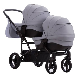 BEBETTO 42 PRO KOLICA ZA BLIZANCE SET 3U1 CRNI RAM - Img 5