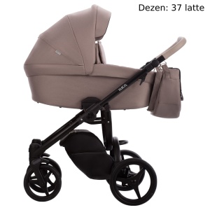 Bebetto Luca 2018 kolica za bebe set 2u1 crni ram 37 latte - Img 1