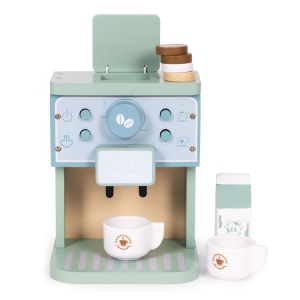 Drveni aparat za kafu za decu – barista set, 8 delova – ECOTOYS - Img 4