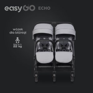 Eurocart easy go echo cloudy grey kolica za blizance - Img 5