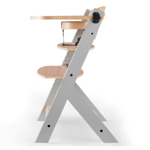 KINDERKRAFT STOLICA ZA HRANJENJE 2U1 ENOCK NATUR+GREY - Img 3