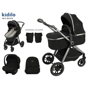 KOLICA ZA BEBE KIDILO A8+C BLACK - Img 2