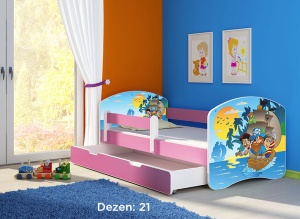 Krevet za decu Pink sa fiokom 160x80 acma 2 21