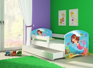 KREVET ZA DECU WHITE SA FIOKOM 140X70 ACMA 2 09
