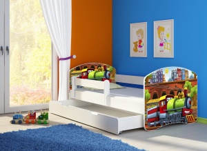 KREVET ZA DECU WHITE SA FIOKOM 140X70 ACMA 2 44