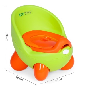 Noša za decu sa uklonivim umetkom i neklizajućim nogicama, zelena, ECOTOYS - Img 5