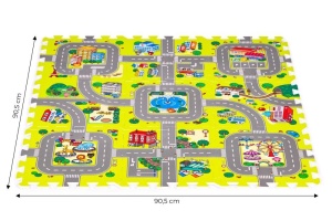 PODLOGA ZA IGRU CITY 9 ELEMENATA 90.5x90,5CM IPLAY - Img 5