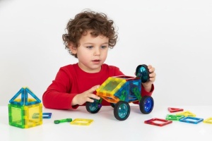 Set magnetnih kocki za decu – kuća i auto, 48 delova - Img 12