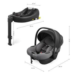 KINDERKRAFT AUTO SEDIŠTE I-LITE SA BAZOM ENDURA SAFE FX GREY - Img 4