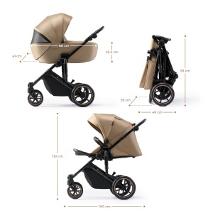 KINDERKRAFT KOLICA 3U1 PRIME 2 PRO BEIGE - Img 8