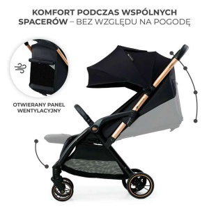 KINDERKRAFT KOLICA APINO RAVEN BLACK - Img 3