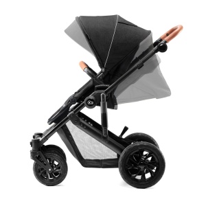 KINDERKRAFT KOLICA ZA BEBE 3U1 PRIME MINK PRO BLACK - Img 7