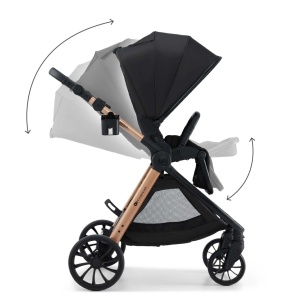 KINDERKRAFT KOLICA ZA BEBE SET 3U1 VESTO 2 BLACK - Img 8