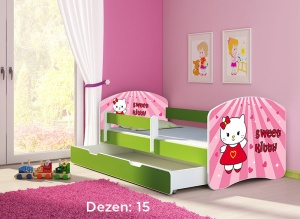 Krevet za decu Green sa fiokom 140x70 acma 2 15