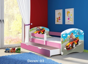 Krevet za decu Pink sa fiokom 180x80 acma 2 03