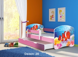 Krevet za decu Pink sa fiokom 180x80 acma 2 28