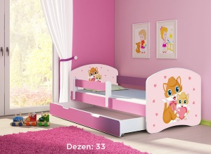 Krevet za decu Pink sa fiokom 180x80 acma 2 33