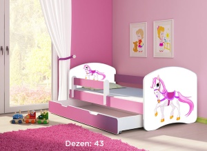 Krevet za decu Pink sa fiokom 180x80 acma 2 43