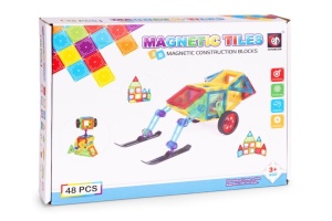 Set magnetnih kocki za decu – kuća i auto, 48 delova - Img 8