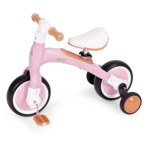 Ecotoys balans bicikl sa pedalama i pomoćnim točkovima 3u1 pink - Img 3