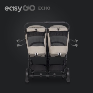 Eurocart easy go echo savana beige kolica za blizance - Img 5