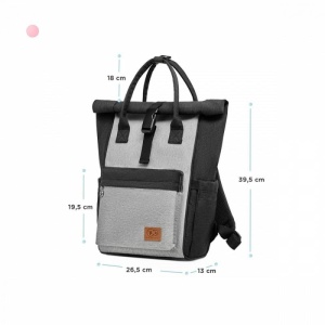 KINDERKRAFT MOONPACK BLACK RANAC ZA MAMU/KOLICA - Img 10