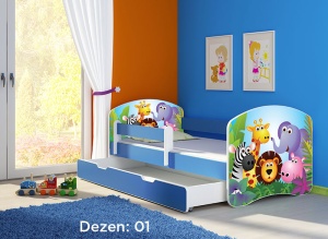 Krevet za decu Blue sa fiokom 160x80 acma 2 01