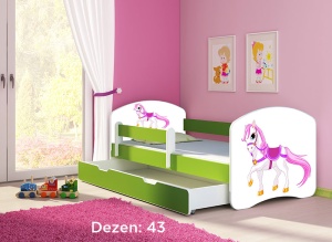 Krevet za decu Green sa fiokom 160x80 acma 2 43
