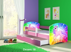 Krevet za decu Pink sa fiokom 160x80 acma 2 18