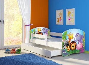 KREVET ZA DECU WHITE SA FIOKOM 140X70 ACMA 2 01