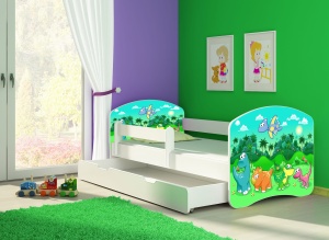 KREVET ZA DECU WHITE SA FIOKOM 140X70 ACMA 2 30