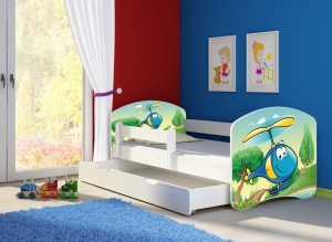 KREVET ZA DECU WHITE SA FIOKOM 140X70 ACMA 2 35