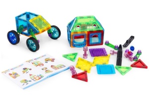 Set magnetnih kocki za decu – kuća i auto, 48 delova - Img 5