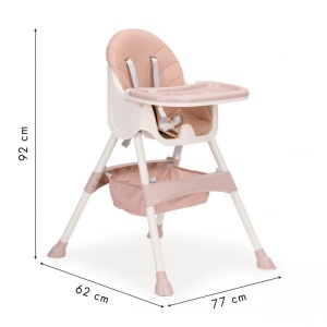 STOLICA ZA HRANJENJE 2U1 ECOTOYS PINK/WHITE - Img 5