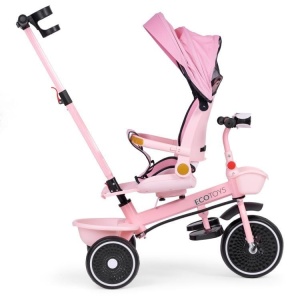 2u1 tricikl sa rotirajućim sedištem i sklopivom tendom Pink, ECOTOYS - Img 6