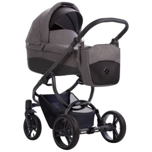BEBETTO HOLLAND NEW KOLICA ZA BEBE SET 3U1 SIVI RAM - Img 2