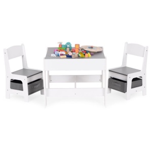 Dečiji set sto i 2 stolice sa tablom za pisanje White ECOTOYS - Img 4