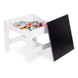 Dečiji set sto i 2 stolice sa tablom za pisanje White ECOTOYS - Img 5