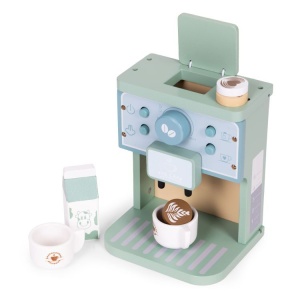 Drveni aparat za kafu za decu – barista set, 8 delova – ECOTOYS - Img 5