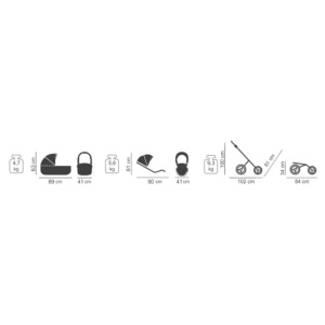 JUNAMA INDIVIDUAL V2 KOLICA ZA BEBE SET 3U1 17 - Img 12