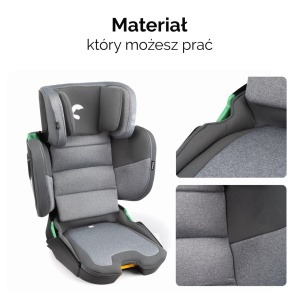 Kidnort Mane auto sedište i-size 100-150cm grey - Img 11