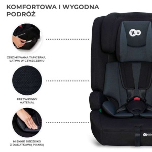 KINDERKRAFT AUTOSEDISTE SAFETY FIX2 I-SIZE 76-150CM BLACK - Img 7