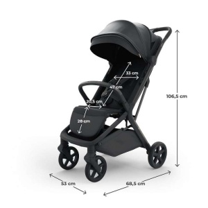 Kinderkraft kolica NUBI 3 MIDNIGHT BLACK - Img 6