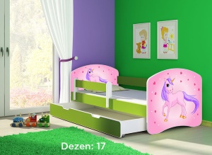 Krevet za decu Green sa fiokom 140x70 acma 2 17